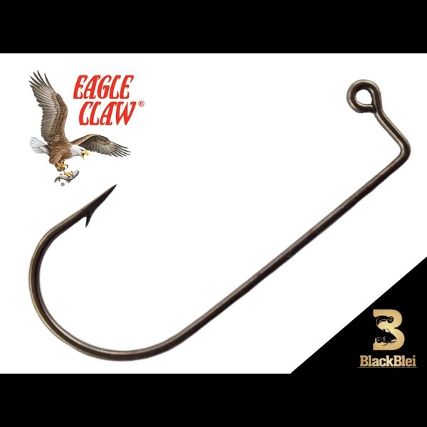 Jighaken „Eagle Claw 570“ : BlackBlei